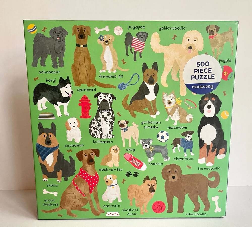 Mudpuppy Doodle Dogs and Other Mixed Breeds 500 Piece Jigsaw Puzzle